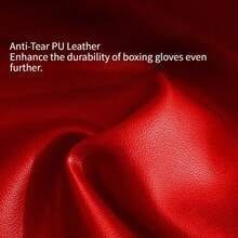 Adults Kids Professional Boxing Gloves PU Leather Training Gloves For Muay Thai Karate Sparring Punching Bag Training Men Gifts - 成人黑色 - 查看 5