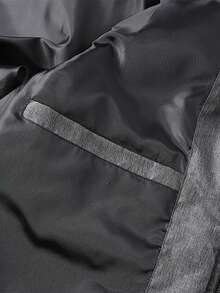 男士保暖背心，立领加厚背心，适合休闲和运动，秋冬季 - 灰色 - 查看 6