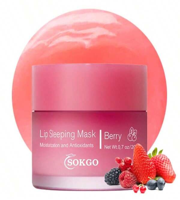 Sleeping Lip Mask, Nourish &Amp; Hydrate Lip Mask With Vitamin C, Antioxidants, Lip Balm, Lip Skin Care, Improve Lip Color, Reduce Lip Lines