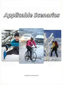 一双保暖抓绒摩托车冬季手套，防风触屏手套，适合骑行、滑雪、户外运动，是送给家人和朋友的绝佳春季礼物 - 紅色 - 查看 10