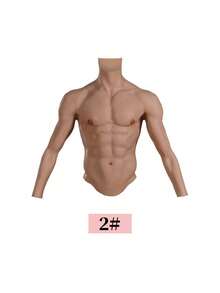 升级版自然连接手臂硅胶假肌肉服，质感逼真，适合角色扮演，腹肌线条分明，模拟血管纹理，触感逼真，透气舒适，隐形穿着，自然塑形，经久耐用，易于保养，性感道具，适合万圣节、服装道具、角色扮演、派对、惊喜和生日礼物。 - 彩色 - 查看 9