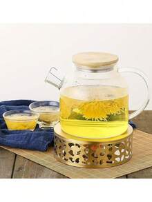 Réchaud à thé en acier inoxydable, chauffe-thé, réchaud de bureau isolé, réchaud chauffant, chauffe-thé à bougie, machine à thé d'extérieur, matériau épaissi robuste et durable, conduction de chaleur uniforme, conception compacte, facile à transporter, convient pour faire du thé, réchauffer le thé, chauffer le café, réchauffer les aliments, réchauffer le lait, simple et beau, surface ronde et lisse, conception de ventilation, scénarios d'utilisation illimités