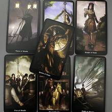 Tajemnice przyszłości z 78 kartami tarota steampunkowego. Karta tarota do wróżenia, gra towarzyska - karty