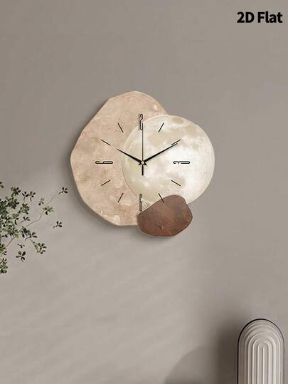1pc 12inch/16inch Abstract Art Creative ation Of Planets Wand Clock, Super Quiet Quartz Movement, No Ticking Sound, Room ation, Home Living Bedroom Classroom Kitchen Office view 3
