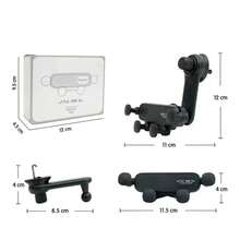 Car-Mounted Mobile Phone Holder With Air Outlet, Multifunctional Hook Type, 360-Degree Rotation, Gravity Car Navigation Mobile Phone Holder - A - View 7