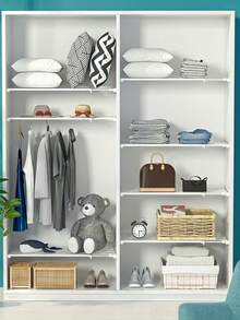 Estantería de almacenamiento ajustable - Armario retráctil sin taladro para cocina, baño | Juego de estantería de expansión ahorradora de espacio, adecuada para la mayoría de las autocaravanas, hecha de materiales duraderos, sin electricidad