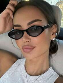 1 pezzo Occhiali da donna in acrilico con diamanti di moda per uscite quotidiane, festival musicali e regali per le vacanze - Multicolore - Visualizzare 9