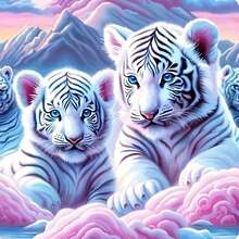 Juego de pintura de diamantes DIY con múltiples patrones de animales de dibujos animados y hermosos paisajes, pintura de diamantes completa, que ofrece una creatividad de regalo única para amigos y familiares, que consta de 1 patrón de 30x40cm y 24 patrones de 20x20cm