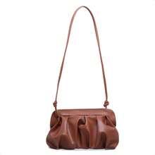 Women's Small Cloud Bag Gold Color Shoulder Strap Party Club Wedding - Rỉ Nâu - Xem 2