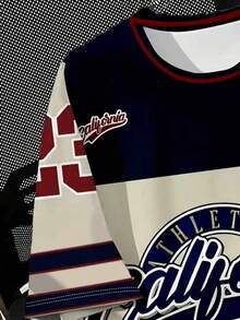 Plus Size Men's Short Sleeve T-Shirt, Sports Jersey #23, Casual Summer Wear