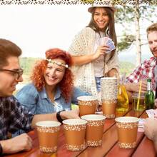 10/20/40pcs 9oz Mexicanos Paper Cups Mexican Birthday Party Tablewares Decoration Mexican Party Cups Terracotta Flower Clay Pottery Disposable Paper Cups BabyShower Party Supplies Birthday Wedding Holiday Party Decorations Christmas Decorations