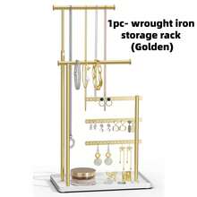 1pc - Jewelry Stand With Base, 5-Tier Earring Holder, Necklace Rack, Bracelet Ring Display Tree, Room Decor Gift. Detachable, Practical. Suitable For Bedroom/Showcase/Event/Store Decoration/Photo Decor. Style: Minimalist/Fashionable/Luxury/Elegant. Christmas/Birthday/Celebration (Style/Pattern/Accessories Random) - Multicolor - View 9