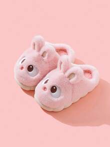 1 Pair Teen Cute Rabbit Slippers, Toddler Indoor Home Closed Toe Slippers
