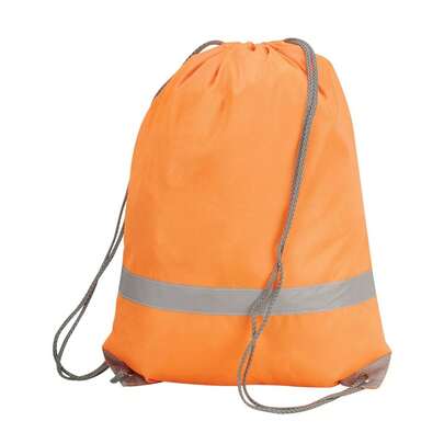 Shugon Stafford Drawstring HiVis Tote Bag (13 Litres) (Hi Vis Orange)