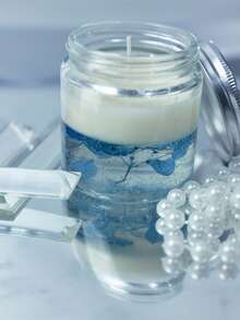 1 Box 1 Cup Pink Floating Flower Scented Candle, Atmospheric Home Fragrance Candle For Living Room, Bedroom, Study, Gift For Friends