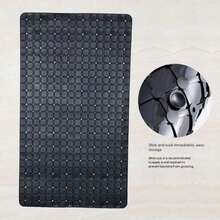 1 قطعة حصيرة استحمام من البي في سي بسيطة وأنيقة، مانعة للانزلاق، قوية الشفط، قابلة للغسل في الغسالة، سهلة التنظيف، تصريف بدون بقايا، للحمام والدش والحوض