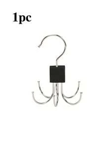 1/2 pièces, Crochet de suspension en métal à six griffes, cintre de ceinture pivotant à 360° avec 6 crochets, étagères de rangement de ceinture pivotantes, organisateur de ceinture pour placard, crochets de rangement pour dortoir sans perçage, crochet multifonction pour vêtements et chapeaux pour la maison, convient pour les débardeurs, sacs, ceintures, soutiens-gorge, sous-vêtements, écharpes et cravates, accessoires de salle de bain, décoration de la maison, décorations de Noël