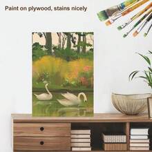 10 piezas/5 piezas Tableros en blanco para manualidades - 12 X 8 pulgadas - 1.5 mm de grosor de madera contrachapada, superficie lisa - Tableros de madera rectangulares sin terminar para corte láser, pirografía, modelos arquitectónicos, teñido