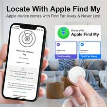 Smart Anti-Lost Locator - Real-Time Tracking, No Installation Required, Compatible With IOS Phones, No App Download Needed. Anti-Lost Function For Dogs, Cats, Pets, Wallets, Bags, Keys And Other Items, Precise Smart Positioning Tracking. - White - View 2