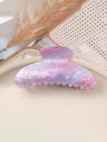 1pc Medium 8.8cm/3.46in Candy Color Hair Clip, High Quality Elegant Hair Claw Hair Accessory, Suitable For Daily, Casual, Outfit Matching Winter Hair Clutch Elegant Claw Clips
