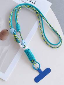 1 pieza Cordón ajustable de nailon con colgante floral, correa transversal resistente, correa para la muñeca para teléfono, cámara, bolso, unisex