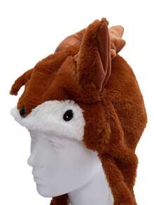 Cheerful Interaction, Interactive Squeeze-And-Wiggle Christmas Hat With Moving Ears - Plush Santa Cap For Boy & Girl, Perfect For Holiday Parties & Gifts, Best For Christmas