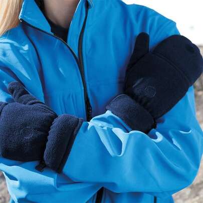 Result Rękawiczki unisex Winter Essentials Palmgrip GloveMitt (granatowe)