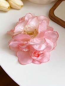 1个玫瑰花发夹，波西米亚风慵懒发夹，波西米亚风格发髻配饰，优雅气质，适合户外及日常佩戴，冬季发饰，优雅发夹，女士发饰，夏季海滩度假发夹 - 彩色 - 查看 6