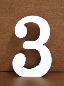 1pc Wooden Decorative Letter Design Home Decor Crafts, Free Combination Decorative Freestanding Wooden Letter Slices For Handicrafts, Family Gatherings, Birthday Parties, Weddings And Other Event Decorations