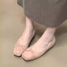 Women Flats - Apricot - View 3