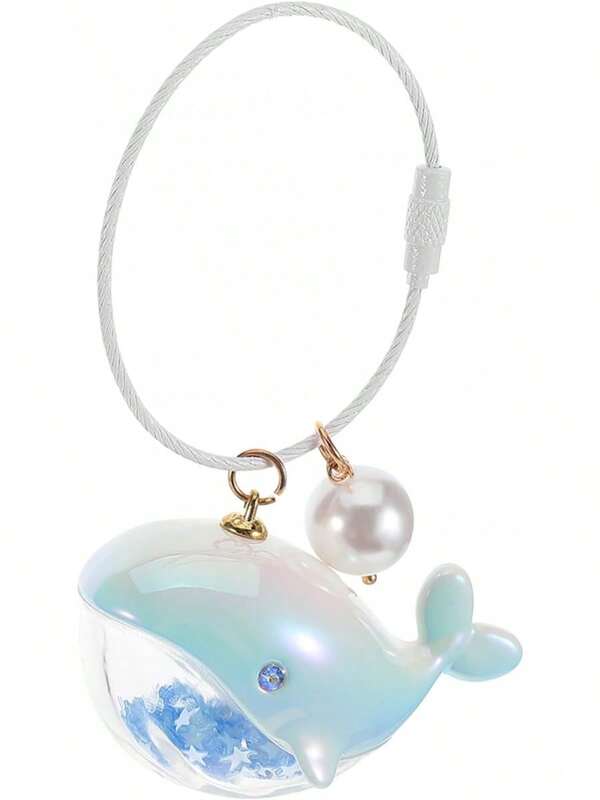 Dolphin Keychains, Cute Nar Whal Whale Keychain Wifty, Couple Car Pendants, Bag Ornaments Cute Wallet Accessories, Colorful Dolphin Pearl Models