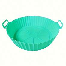 1 Silicone Air Fryer Tray Pad&Baking Pad - Non Stick 3D Circular Design, Resistant To High Temperatures Up To 356 ° F, Evenly Distributed Heat Suitable For Air Fryers And Ovens,  Silicone (Color Random), Air Fryer Accessories, Oven Kitchen Tools