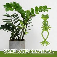 1pc Frog Shaped Plant Tie Reusable Plant Stand Garden Plant Vine Flower Vegetable Climbing Clips Stem Adjustable Flexible Supporter - Multicolor - View 9