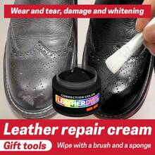 30g Leather Coloring Repair Paste, Resin Dye, 12 Colors Including White Pigment, Can Cover Original Shoe Color, Suitable For Glossy Leather Repair, Tools Included.,Wedding,Y2k,Party - Black - View 9