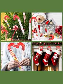 6/12pcs Large Candy Cane Plastic Tubes, Transparent With Red Lid, Christmas Party Supplies, Festive Gift Filler For Christmas, Home & Kitchen Party Favors, Candy Box, Christmas Packaging, Gift Boxes, Seasonal Gift Packaging, Holiday Candy Storage, Decorative Party Supplies, Festive Design, Durable Plastic, Sturdy Party Favors, Party Favor Boxes, Candy Containers, Home Decorators, Party Planners