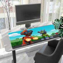 1pc  Cartoon Characters Large Mouse Pad - Anti- Rubber Desk Mat With Vibrant Printed Surface, Perfect For Gaming & Office Use, Ideal Gift For  Fans, Kids & Family, Office & Gaming Desk Mat | Playful Cartoon Design | Durable Desk Mat, Mouse Pads For Desk,  Mouse Pad, Large Desk Mat