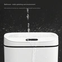 1 个 12L/14L/16L 智能感应垃圾桶，自动开盖，红外传感器，防水防臭塑料垃圾收纳箱，由 2 节 AA 电池供电（不包括在内），适用于厨房、办公室、客厅、浴室、卧室等。 - 彩色 - 查看 8
