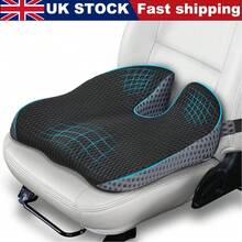 Universal Memory Foam Car Cushion For Driving Seat Adult Driver Wedge Booster - Black - View 1