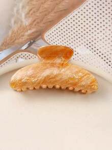 1pc Medium 8.8cm/3.46in Candy Color Hair Clip, High Quality Elegant Hair Claw Hair Accessory, Suitable For Daily, Casual, Outfit Matching Winter Hair Clutch Elegant Claw Clips