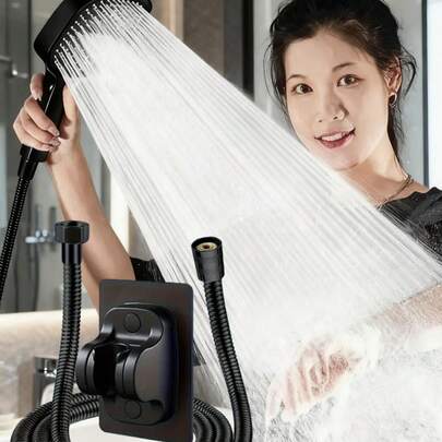 Bộ 3 vòi sen cầm tay vuông áp lực cao có lọc, vòi sen massage gắn tường bằng nhựa, vòi sen mưa tiết kiệm nước, 3 chế độ và nút điều chỉnh vòi phun, vòi phun chống tắc nghẽn, thiết kế vuông tiết kiệm nước, phong cách tối giản hiện đại. Hoàn hảo cho phòng tắm, nhà bếp, văn phòng, nhà vệ sinh gia đình và phụ kiện phòng tắm xe RV. Nâng cấp phòng tắm của bạn và mang đến trải nghiệm tắm sang trọng. Lý tưởng cho quà tặng Giáng sinh và tân trang phòng tắm.