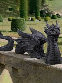 1 Stück gotische Drachen Statue, Innen- und Außendekoration Drache, detailliert gearbeitet, einzigartige gotische dekorative Skulptur für Halloween Dekorationen, Party Dekorationen, Geburtstags Dekorationen, Garten Dekoration, Zimmer Dekoration, Heim Dekoration, Schlafzimmer Accessoires, Heim Accessoires und Feiertags Essentials