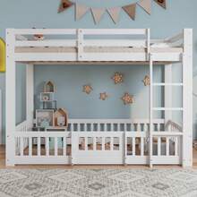 Kids Bedding Accessories - White + Solid Wood + 90cm*200cm - View 4