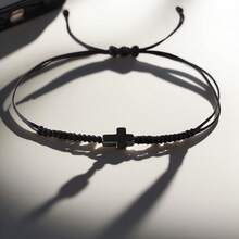 Bohemian Style Woven Bracelet - Cross Bracelet, Fashionable Jewelry Bracelet, Perfect Gift For Friends, Family, Father's Day, Suitable For Daily Wear