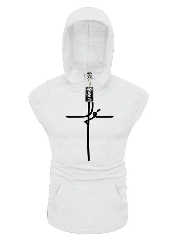 Camiseta Oversized  Bolso E Capuz Longline Streetwear Cores Diversas fé