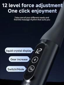 1 套双头按摩枪，多功能肌肉和颈部按摩器，电动按摩枪，用于腰部、背部、腿部放松，4 个可更换头，肌肉放松，手持式电动马达，便携式设计，适合运动、日常使用、放松、旅行、办公室，是送给男士和女士的绝佳礼物，完美的节日礼物