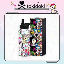 Official Tokidoki Unicorno 32oz Insulated Water Bottle With Straw, Stainless Steel Metal Vacuum Thermo Water Flask, Leak-Proof Double-Wall Vacuum Tumbler Cup Coffee Mugs For Gym Travel Work Shopping - 彩色 - 查看 8