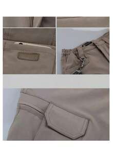 Pantalones tácticos impermeables para hombre X7 de tejido compuesto, pantalones de trabajo para exteriores, resistentes a la abrasión y transpirables - Negro - Ver 11