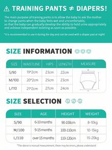 5pcs Baby Reusable Printed Potty Training Pants, Boys & Girls Infant Toilet Training Underwear, Washable