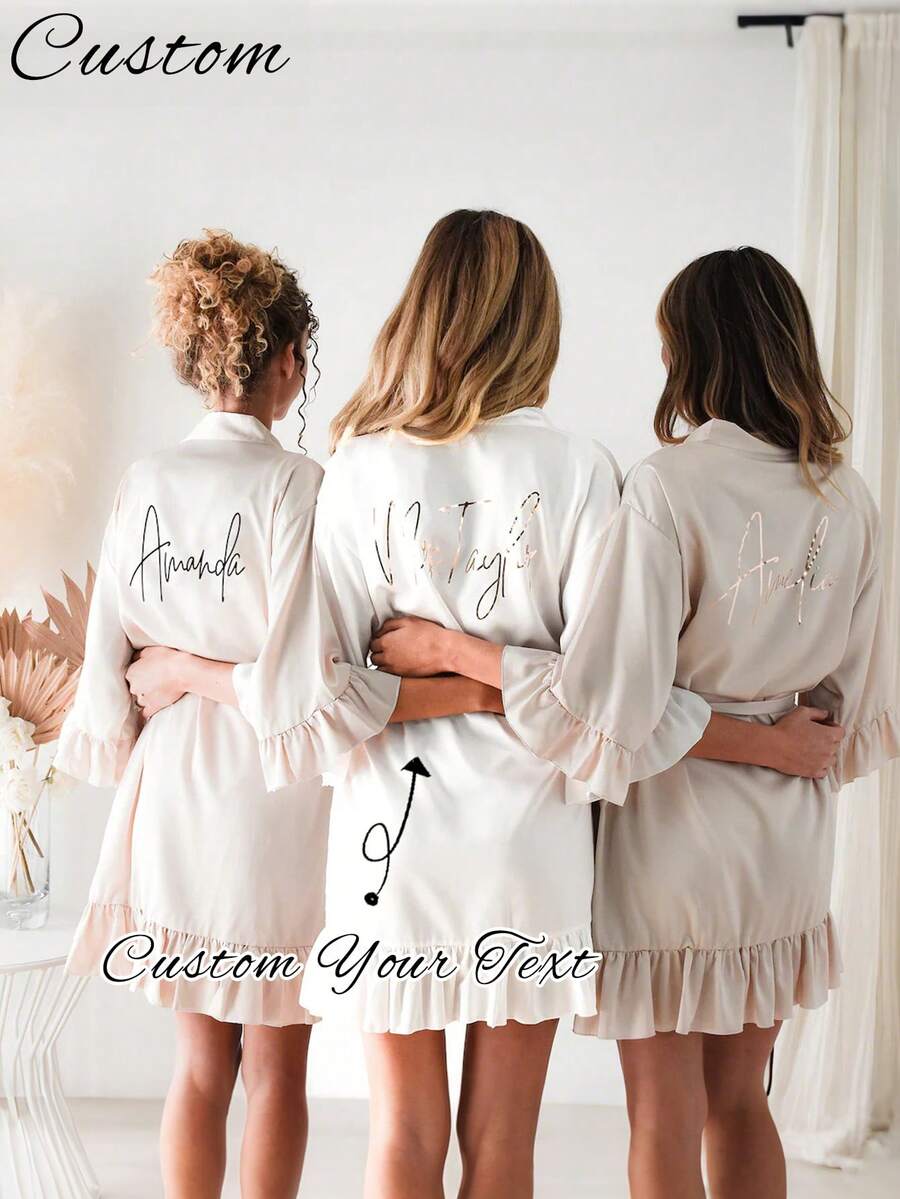 Áo choàng ngủ cô dâu bằng satin may đo tay ngắn; Áo choàng ngủ cưới may đo cho cô dâu và phù dâu; Áo choàng ngủ satin cá nhân hóa; Áo choàng ngủ cô dâu may đo; Chuẩn bị áo choàng ngủ cho phù dâu; Áo choàng ngủ cho tiệc cưới; Áo choàng ngủ viền ren; Áo choàng ngủ may đo tên; Quà tặng áo choàng ngủ cô dâu; Quà tặng cô dâu; Đồ mặc nhà bằng lụa; Đồ mặc nhà bằng lụa đồng bộ cho phù dâu; Quà tặng cho tiệc cưới; Chuẩn bị áo choàng ngủ. ,Tình yêu vĩnh cửu