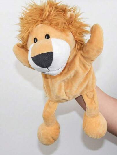 33CM Títere de mano para niños, juguete de peluche de animales para niños pequeños, títeres de mano de animales de dibujos animados, múltiples estilos para elegir, juguetes de peluche suaves para narración de cuentos, para juego de roles, incluye elefante, jirafa, león, panda, conejo, cerdo, perro, mapache y mono para teatro, regalos de cumpleaños, relleno de canastas de Pascua, imaginación creativa, regalo perfecto para Navidad y actividades familiares